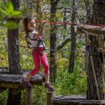 Parcours dans les arbres enfant