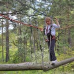 Parcours dans les arbres enfant